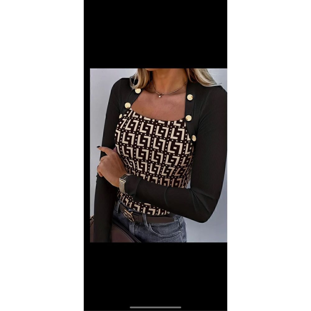 Beautiful Jacquard print top dress it up or down either way it will turn heads